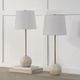 Renwil® Everren Davide 2-Piece Cream Table Lamp-1
