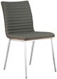 Armen Living Cafe 4-Piece Gray/White Cafe Dining Chair Set-0