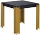 New Classic® Home Furnishings Empire Black End Table with Gold Base-0