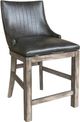 Parker House® Lodge 2-Piece Brown/Siltstone Swivel Counter Stool-0
