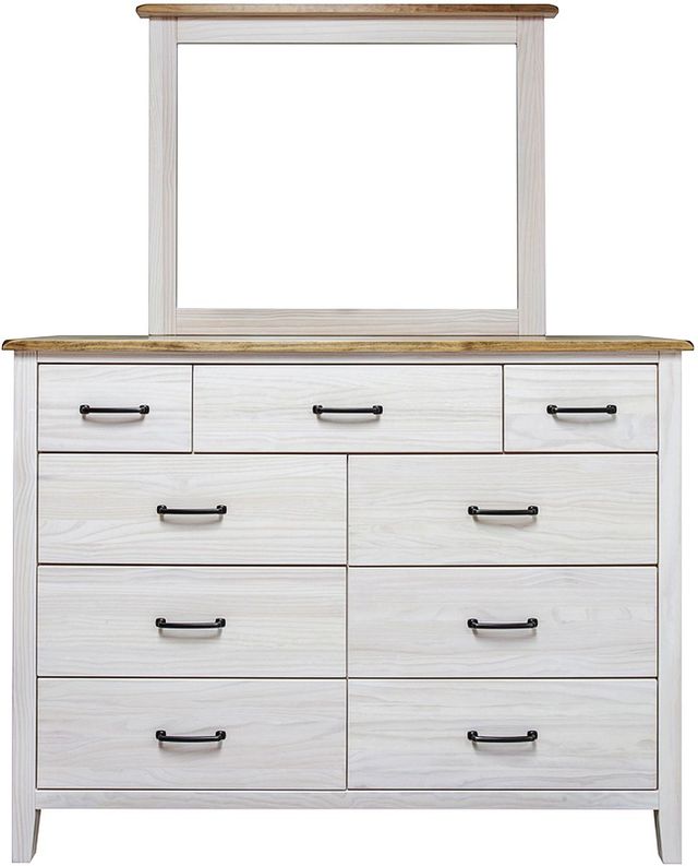 Mako Wood Furniture Monkland Pine Mirror-1
