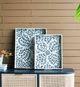 A & B Home Black 18" Capiz Tray-3