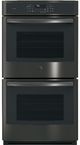GE Profile™ 27" Black Stainless Steel Electric Double Convection Oven Built In-0