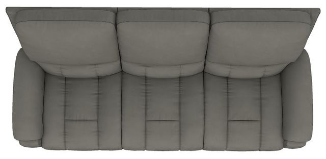La-Z-Boy® Greyson Blue Grey Leather Power Reclining Sofa with Headrest and Lumbar-4