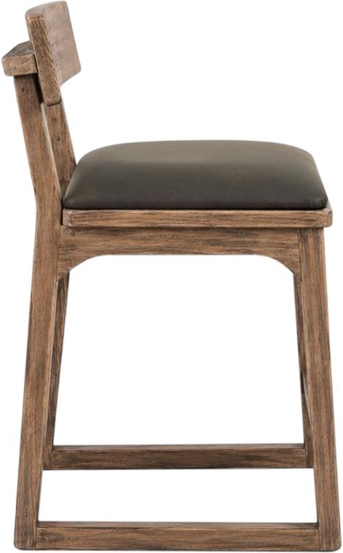 International Furniture Direct Balam Brown/Black Bar Stool-2