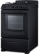 Summit® 24" Black Freestanding Gas Range -4