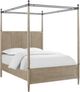 Bernards Citrus Heights Brown King Canopy Bed-0