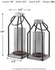 Signature Design by Ashley® Diedrick Gray/Black Lantern Set-1