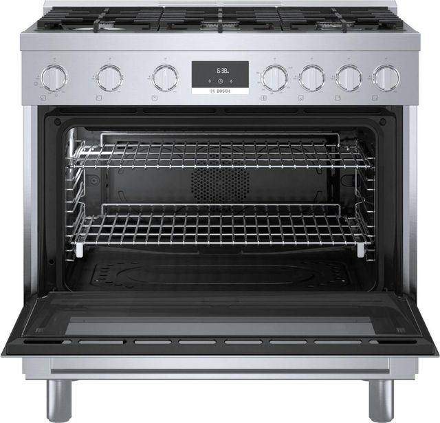 Bosch® 800 Series 36" Stainless Steel Pro Style Dual Fuel Range-7