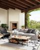 Four Hands Portia Vintage Coal Wicker Outdoor Occasional Chair-1