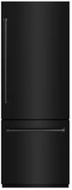 ZLINE 30" 16.1 Cu. Ft. Black Stainless Steel Built-In Bottom Freezer Refrigerator with Graphite Gray Interior-0