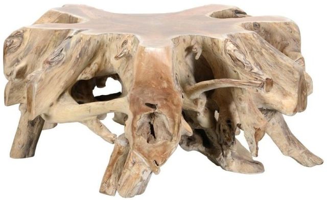 Classic Home Cypress Natural White Wash Root Coffee Table-3