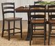 A-America® Stormy Ridge Chickory/Slate Black Ladderback Counter Stool-1