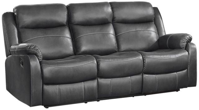 Homelegance® Yerba Gray Double Manual Reclining Sofa-0