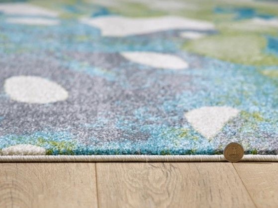 KAS Rugs Stella Ivory/Green Tropical 5'x8' Area Rug-3
