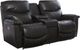 La-Z-Boy® James Charcoal Leather Power Reclining Loveseat with Console and Headrest-0