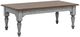 Flexsteel® Plymouth Medium Brown Coffee Table with Distressed Graywash Base-0