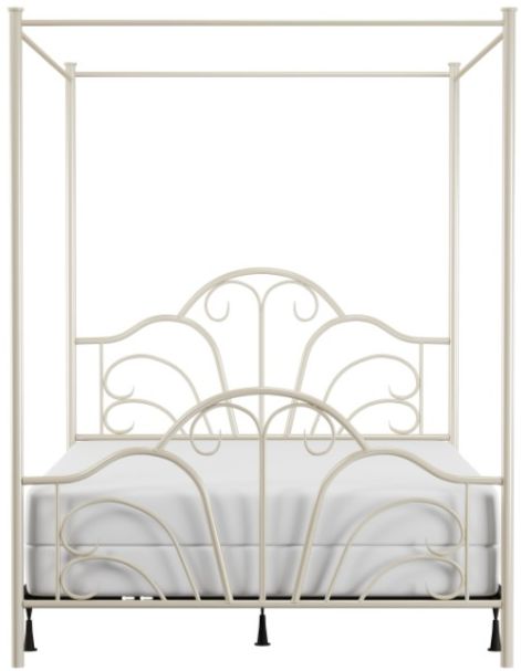 HH2 Home Dover Cream Queen Canopy Bed-3