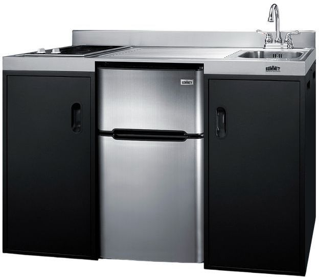 Summit® 54" Black All-in-one Kitchenette -1