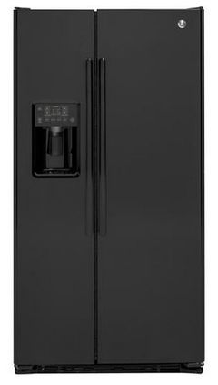 GE® 36 in. 21.9 Cu. Ft. Black Counter Depth Side By Side Refrigerator