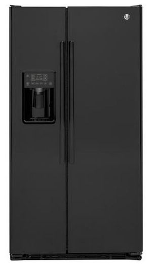 GE 36 in. 21.9 Cu. Ft. Black Counter Depth Side By Side Refrigerator