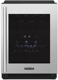 Front view of the Signature Kitchen Suite 24" Panel Ready Undercounter Wine Cooler