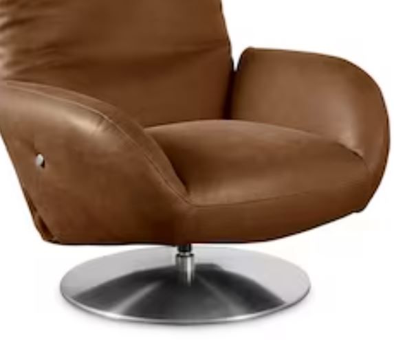 Bassett® Furniture Ranlo Chocolate Swivel Arm Chair-2