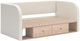 Signature Design by Ashley® Shapella Tan/White Youth Full Upholstered Storage Day Bed-0