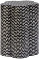 TOV Furniture Truffle Black Mother of Pearl Shell Side Table-0