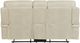 Elements International Trinidad Pebble Cream Power Reclining Loveseat-4