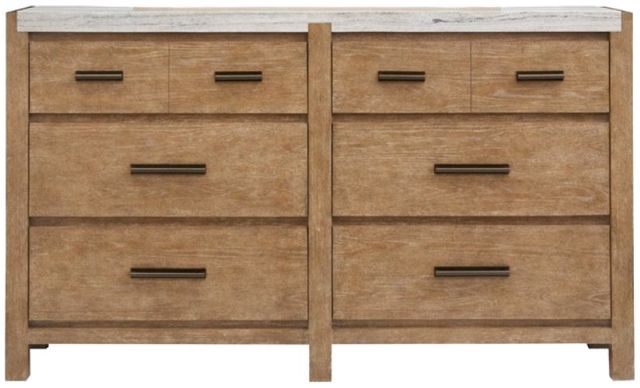 Magnussen Home® Plum Creek Sierra Brown Dresser with Marble Top-2