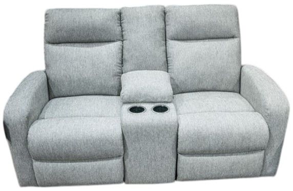 Signature Design by Ashley® Gauntlet Sterling Manual Reclining Loveseat with Console-0