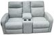 Signature Design by Ashley® Gauntlet Sterling Manual Reclining Loveseat with Console-0