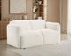 Coaster® Dorset White Upholstered Loveseat-1