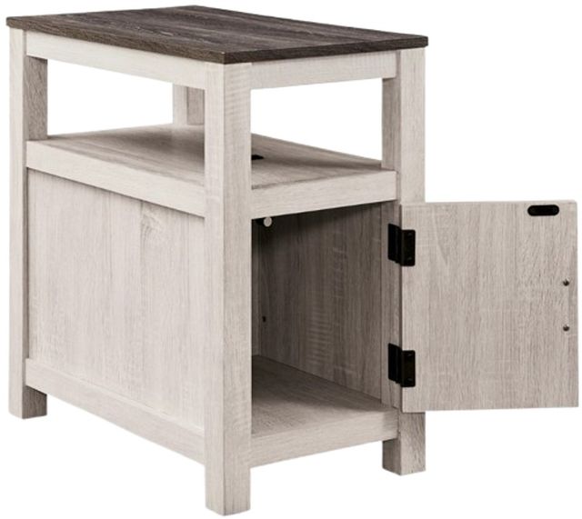 Signature Design by Ashley® Fendenmore Brown Gray End Table with Antique White Base-5