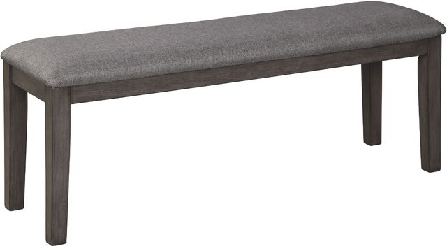 Benchcraft® Luvoni 6-Piece White/Dark Charcoal Gray Dining Table Set-2