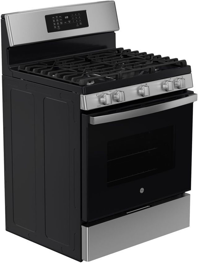 GE® 30" Stainless Steel Freestanding Gas Convection Range with No Preheat Air Fry-4