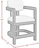 Elements International Portland Black/White Counter Stool-2
