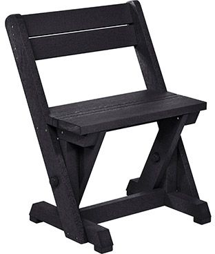 C R Plastics Harvest Black Chair-0