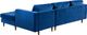 TOV Furniture Como Navy Velvet 2-Piece Right-Arm Facing Sofa Sectional and Chaise-2