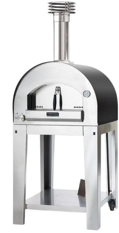 Fontana Forni Napoli 31" Gray Pizza Oven -1