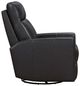 BarcaLounger® Munro Matteo Smokey Gray Swivel Glider Power Recliner-4