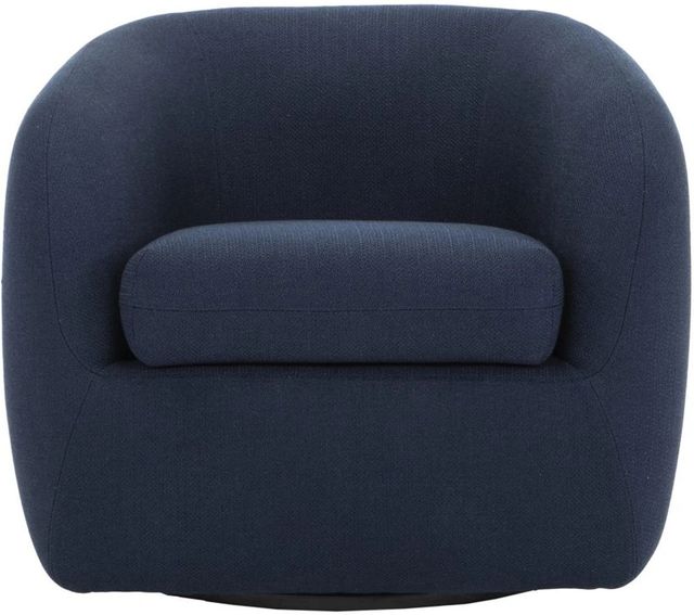 Moe's Home Collection Maurice Midnight Blue Swivel Chair-1