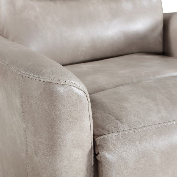New Classic® Home Furnishings Takami Gray Manual Swivel Recliner-4