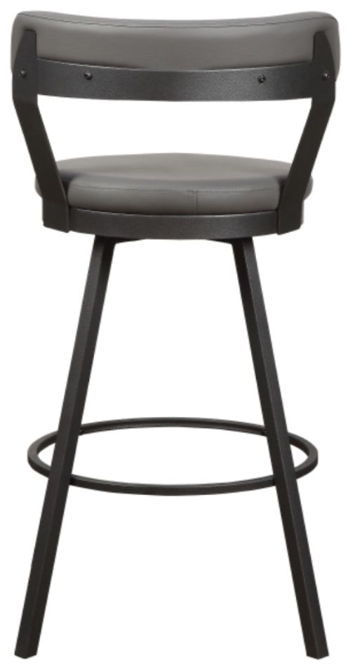 Homelegance® Appert Dark Gray/Gray Swivel Pub Height Chair-3