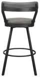 Homelegance® Appert Dark Gray/Gray Swivel Pub Height Chair-3