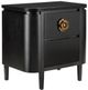 Currey & Company Briallen Caviar Black Nightstand-1