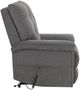 Elements International Pecos Ribbit Charcoal Power Lift Recliner-4