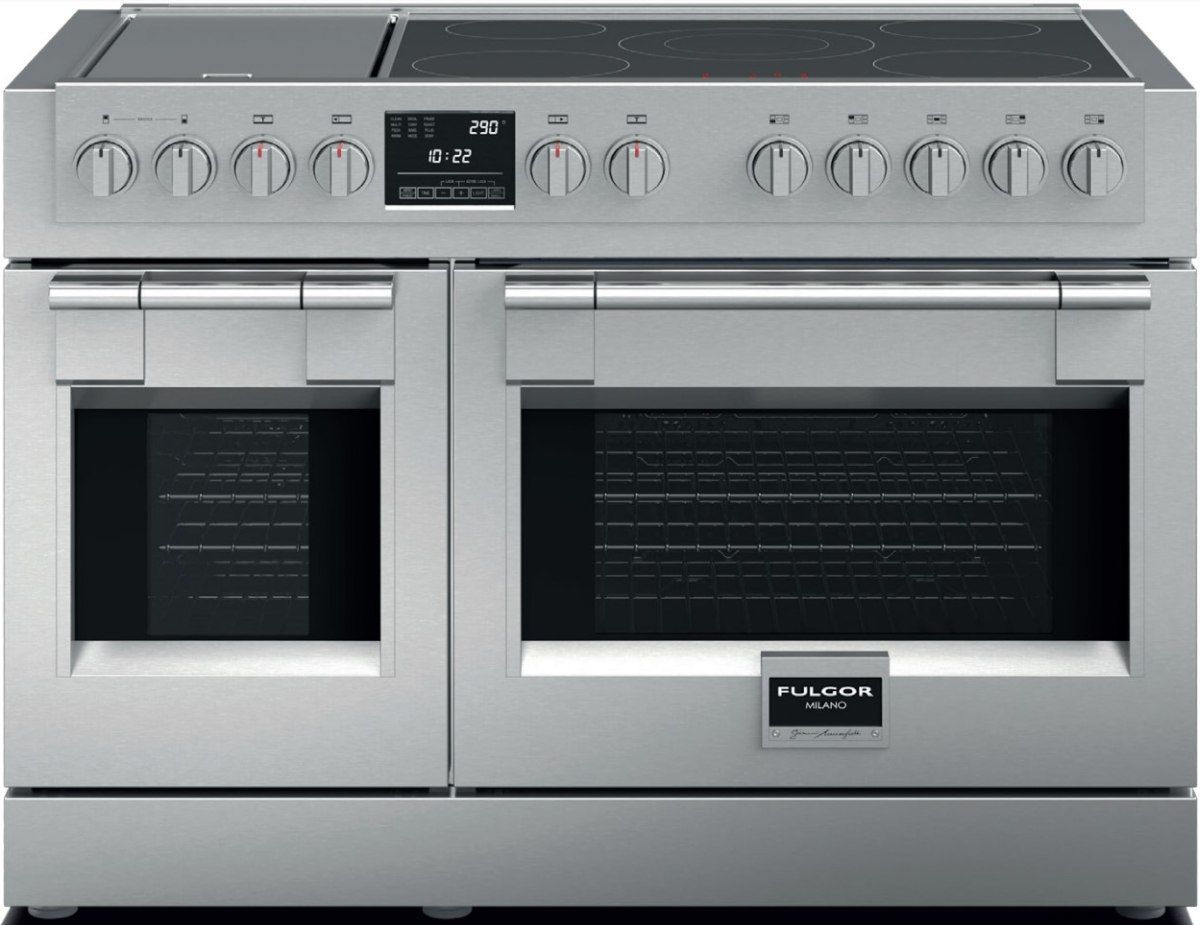 Fulgor Milano Sofia 48" Stainless Steel Pro Style Slide In Induction Range