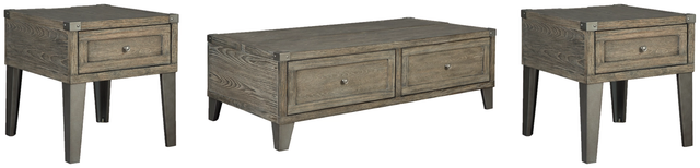 Signature Design by Ashley® Chazney 3-Piece Rustic Brown Living Room Table Set-0